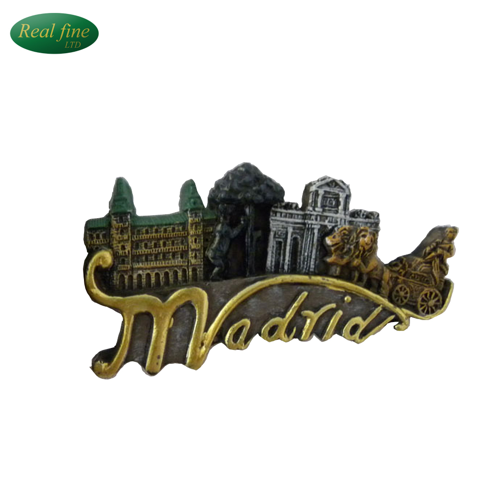 Best Selling Product Resin 3D Madrid Souvenir Fridge from China