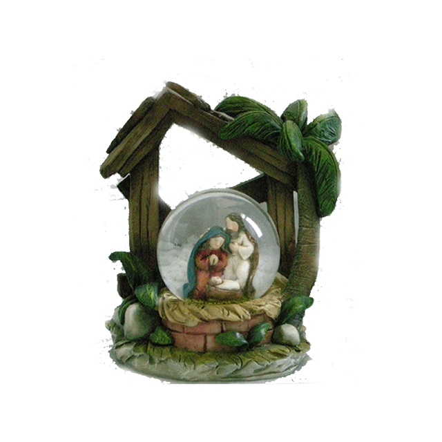 Wholesale Nativity Set Holy Family Resin Religious Snow Globe from